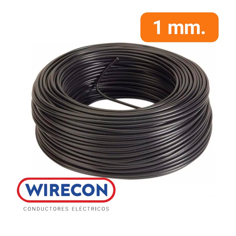 Cable Unipolar 1mm Wirecon Profesional Rollo 100 mts
