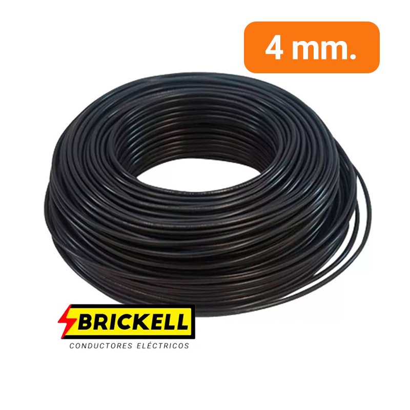 Cable Unipolar 4mm Brickell Profesional Rollo 100 mts