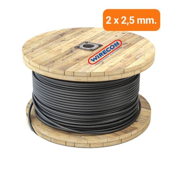 Cable Tipo Taller 2 X 2,5mm 100% Cobre Rollo 100 Mts Wirecon