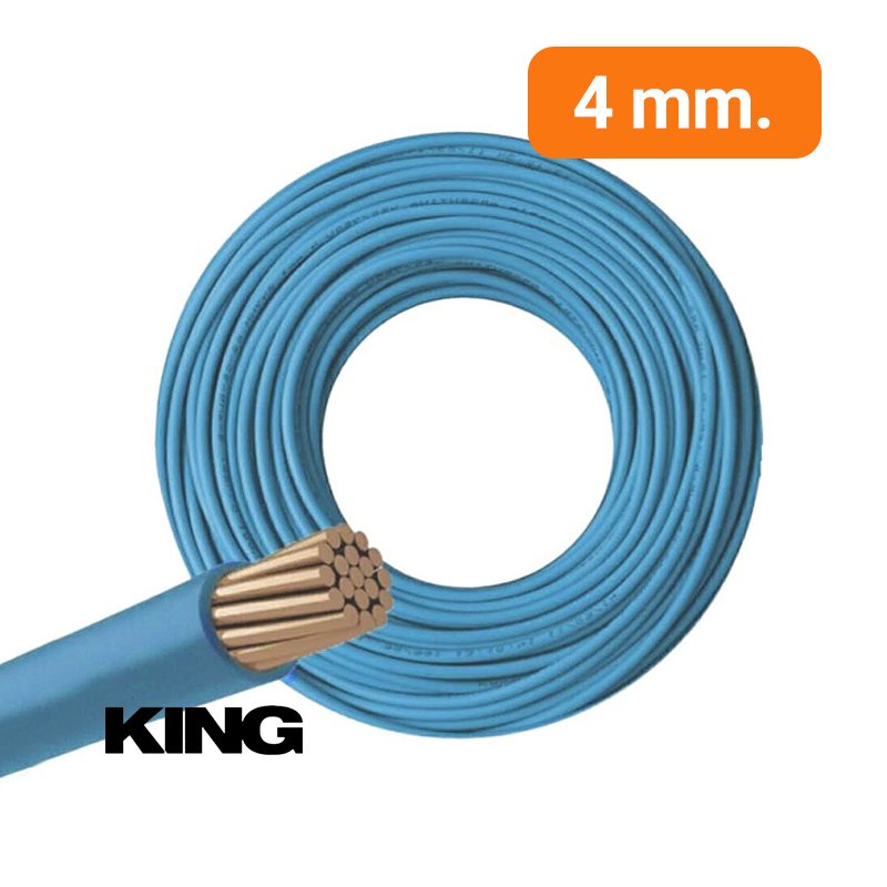 Cable Unipolar 4mm King Rollo 100 mts